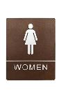 標示牌 - 女廁所皮紋