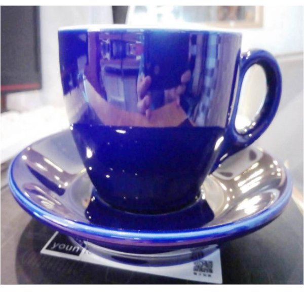 拿鐵咖啡杯盤組_深藍