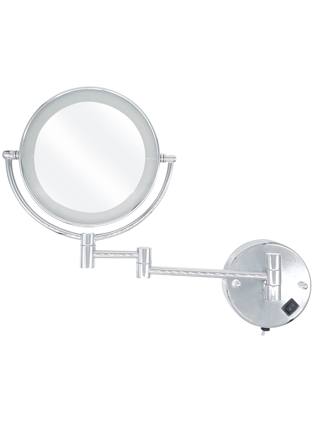美容鏡-8英吋浴室伸帶燈伸縮