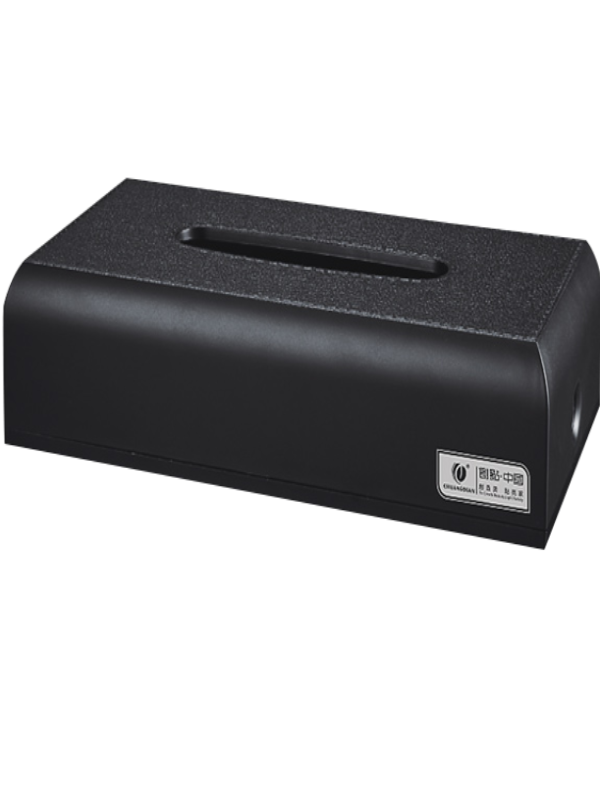 面紙盒_皮紋(黑)